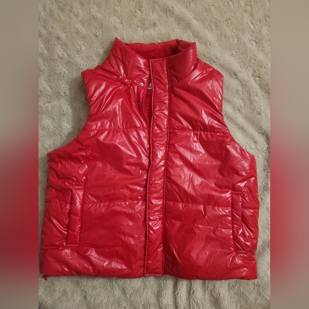 a new day Red Fuzzy Jacket
